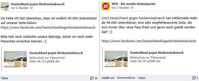 Deutschland gegen Kindesmissbrauch und NPD - immer nur Zufall... Deutschland gegen Kindesmissbrauch und NPD - immer nur Zufall...