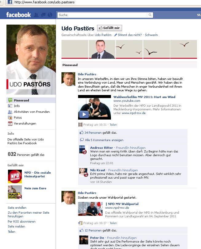 Dem Veranstalter der Kampagne gegen Kindesmissbrauch gefällt Udo Pastörs Dem Veranstalter der Kampagne gegen Kindesmissbrauch gefällt Udo Pastörs
