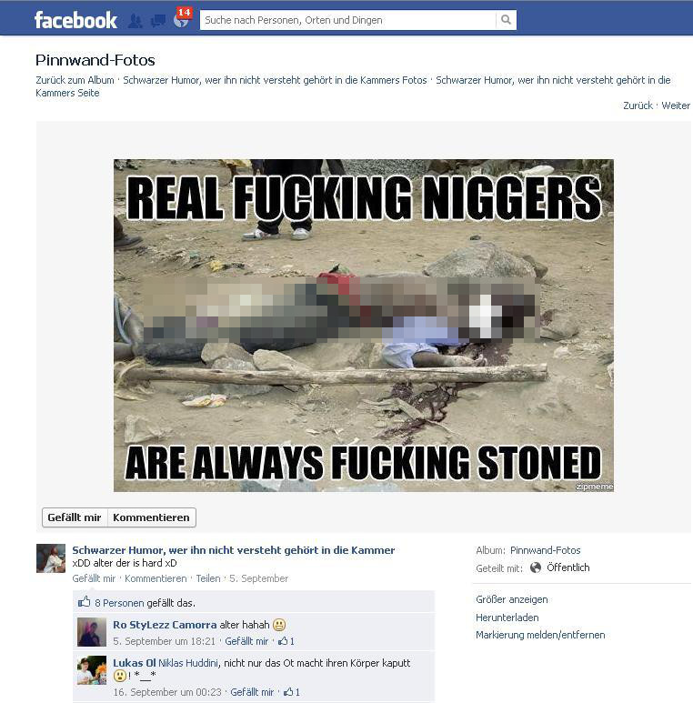 Facebook stoned? Gesteinigter Afrikaner darf belächelt werden Facebook stoned? Gesteinigter Afrikaner darf belächelt werden